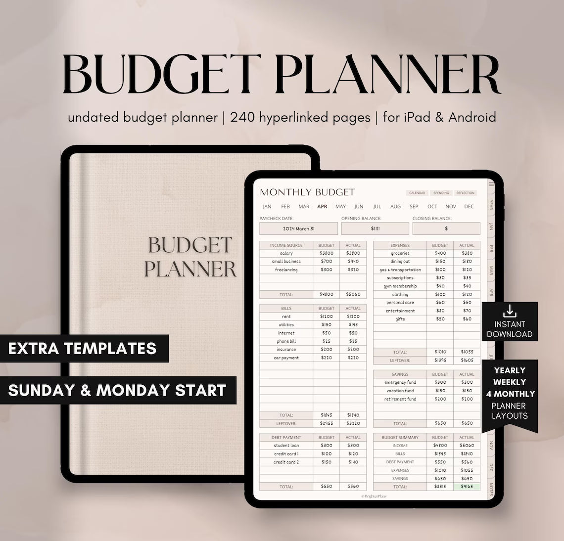 Ultimate Digital Budget Planner